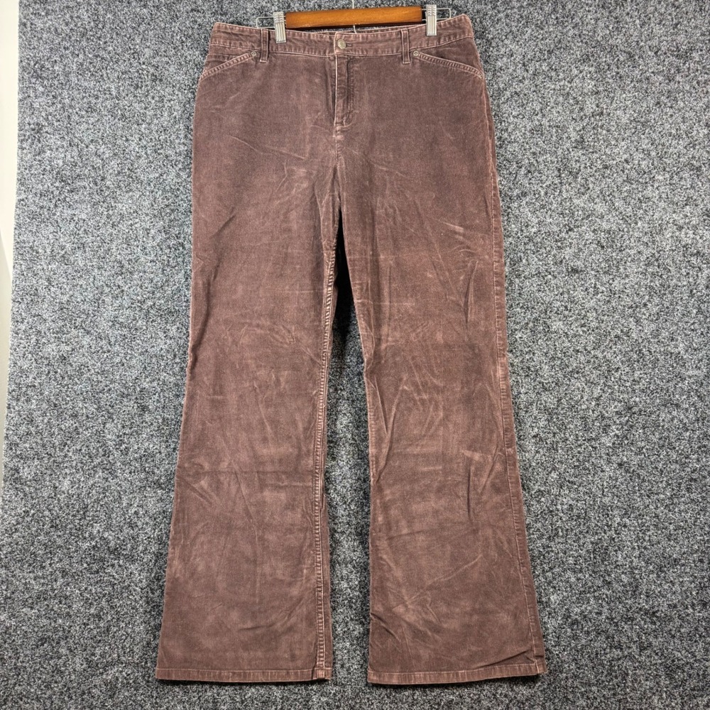 J.Jill Brown Corduroy Pants Womens 14 Stretch Bootcut Tried & True RN97641‎